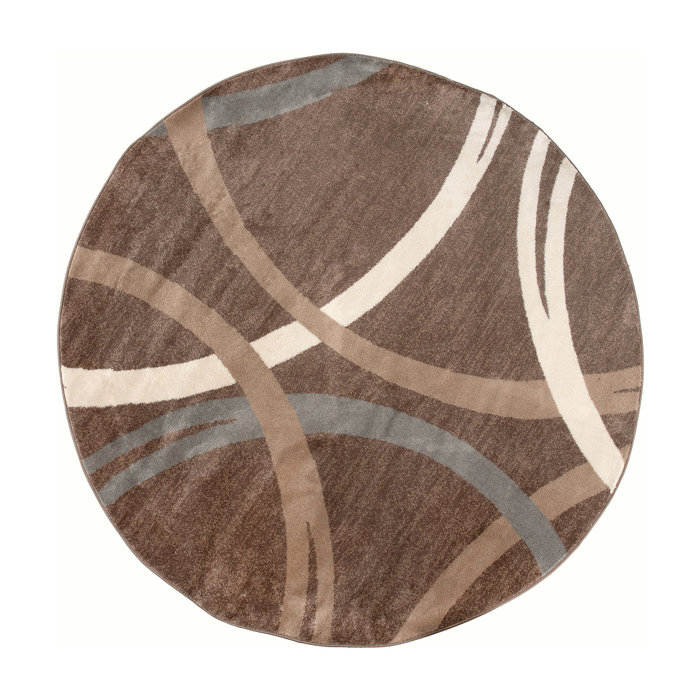 Ebern Designs Devonshire Abstract Brown/Gray/Cream Area Rug & Reviews Wayfair
